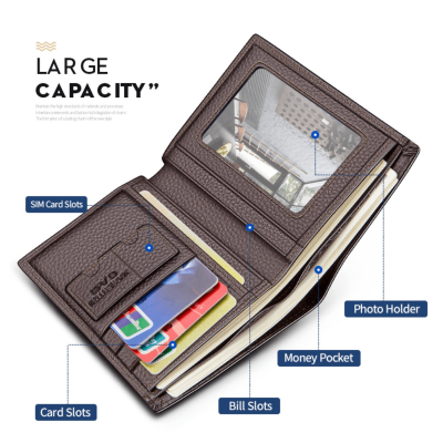 Πορτοφόλι ανδρικό Laorentou 321j002L σκούρο καφέ